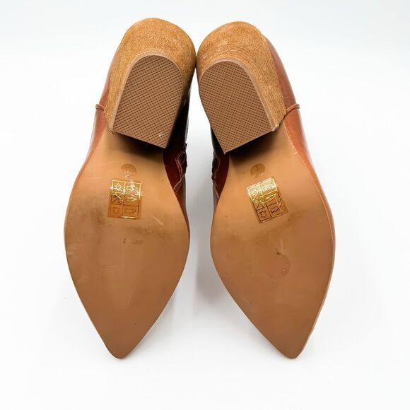 Jeffrey Campbell Leather Midpark Western Boots Ankle Pointed Toe Booties Size 7 - Picture 7 of 10